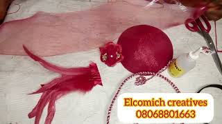 DIY on Crinoline Boning Fascinator [upl. by Blackstock]