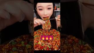 Eating Challengs  Spicy Food Eating Challengs MukbangAsmr Eating Black Bean Noodles shortsfood [upl. by Ecirtel]