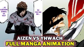 🔴 Aizen vs Yhwach Full Manga Fight Colored Panels [upl. by Him29]