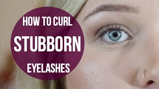 The BEST Method For Curling Stubborn Lashes [upl. by Katha]