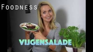 Slanke vijgensalade met Hüttenkäse en granaatappel  Foodnessnl [upl. by Olracnaig]