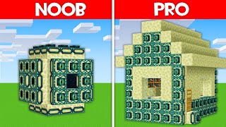 Minecraft Battle END PORTAL HOUSE BUILD CHALLENGE  NOOB vs PRO vs HACKER vs GOD in Minecraft [upl. by Ainahpets]