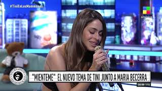 Tini Stoessel cantó quotMiéntemequot en vivo en Los Mammones ⭐🎤 [upl. by Jesher829]