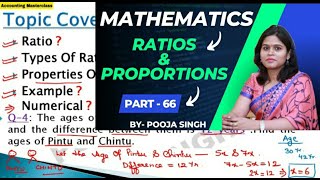 Ratios And Proportions  Numerical  Part 1  BBA Business Maths  BCom Business Maths  BCA [upl. by Rodoeht]