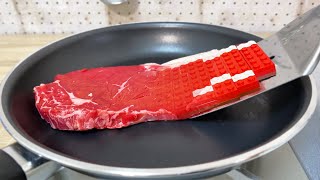 Lego Steak  Lego In Real Life  Stop Motion Cooking amp ASMR [upl. by Angus]