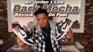 2024 Jordan 1 Low OG Dark Mocha  Early Review amp On Feet [upl. by Enna]