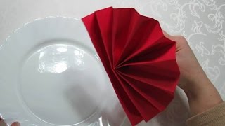 Tischdeko Servietten falten für Hochzeit oder Geburtstag How to fold napkins [upl. by Ahcire]