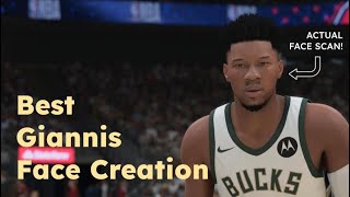 How to make the ABSOLUTE BEST Giannis Antetokounmpo Face Creation in NBA 2K24 [upl. by Stanly977]