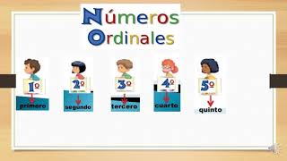 NÚMEROS ORDINALES 1° AL 5° [upl. by Okimat]