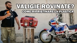 Valigie moto rovinate Come ripristinare la plastica con un trucco da carrozzeria [upl. by Ogilvy]