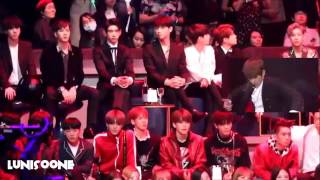 161202 GOT7 reaction to EXO Monster MAMA2016 [upl. by Gruchot462]