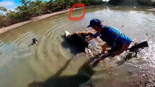 Cooktown Pig Hunting Competition Croc Scare [upl. by Hughmanick]