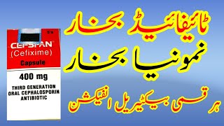 Cefspan400mg Capsules Antibiotics Uses in Urdu  Cefixime Benefits medicine Sideeffects [upl. by Patrizia566]