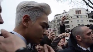 20160123 TOPChoi Seung Hyun최승현崔胜贤 Paris Fashion Week Dior show [upl. by Brandice]