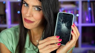 ASMR ita  📱 RIPARO IL TUO SCHERMO DISTRUTTO • Negozio di Cover ROLEPLAY [upl. by Nalat225]