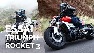 Essai Triumph Rocket 3 R et GT [upl. by Anaitat]