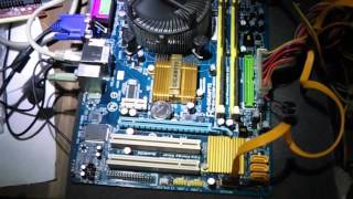 Gigabyte GAG31MES2L XEON E5450 OVERCLOCK amp BIOS SETTINGSYSTEM UPDATE [upl. by Fillbert878]