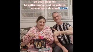 on vous présente le coffret de parfum et le palettes de maquillage de chez action [upl. by Gervase]