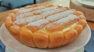 TORTA al LIMONE SENZA FORNO torta alla crema e limone SENZA BURRO torta al limone torta alla crema [upl. by Mendoza]