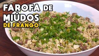 Receita de Farofa de Miúdos de Frango  Tv Receitas [upl. by Alrick]