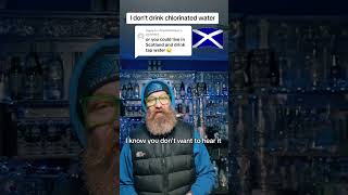 Scotland water tapwater is chlorinated shorts [upl. by Strohben254]