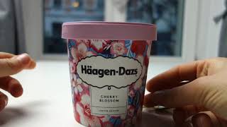 ♥︎ Valentines Edition HäagenDazs Cherry Blossom  english review [upl. by Amethist]