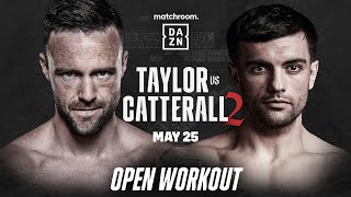 JOSH TAYLOR VS JACK CATTERALL 2 OPEN WORKOUTS LIVESTREAM [upl. by Nydroj920]