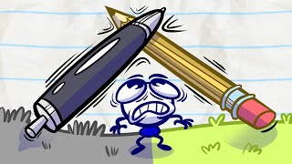 Pencilmates Battle Of Ink  Animated Cartoons Characters  Animated Short Films  Pencilmation [upl. by Haletta613]