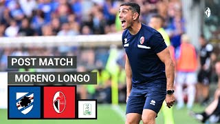 SampdoriaBari  Serie BKT 202425  Intervista post match di Moreno Longo [upl. by Anah]