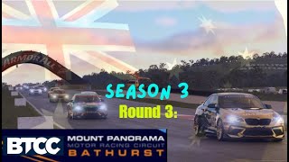 BTCC  SEASON 3 ROUND 3  MT PANORAMA SPRINT amp FEATURE RACE WITH CCRJIMMY CODGER [upl. by Kameko637]