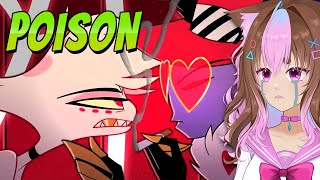 Poison  Hazbin Hotel Reaction  Stop hurting Angel please [upl. by Eedia]