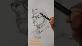 subhash chandra bose drawing [upl. by Htor]