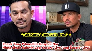 Ramai Yang Panas Bila Rosyam Nor Mlnta Shuib Kahwin Lagi Secara ‘Live’ [upl. by Ecydnac]