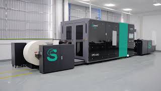 Spande SPD C440  Industrial Inkjet Printing Press for books [upl. by Ettolrahs]