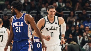 Highlights Giannis Outduels Embiid  Bucks 117 – Sixers 104  4223 [upl. by Kreda981]