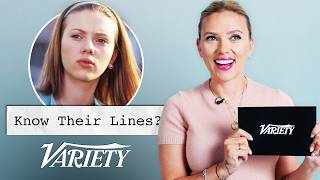 Does Scarlett Johansson Know Her Lines From Her Most Famous Films [upl. by Ball]