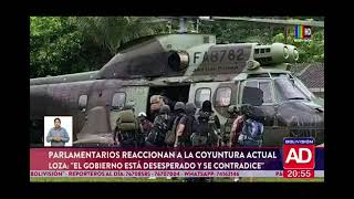 Parlamentarios reaccionan a la coyuntura actual [upl. by Nelra246]