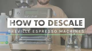 How to Descale Breville Espresso Machines [upl. by Naginarb481]