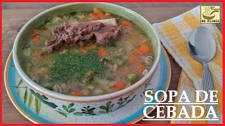 SOPA DE CEBADA  RECETAS COLOMBIANAS [upl. by Ariday]