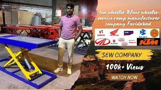 Two wheeler amp four wheeler ramp manufacturer by shiv engineering works Faridabad ​⁠SEWRAMNIVAS [upl. by Ravens]