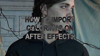 how to import colorings onto after effects mac [upl. by Ynetsed754]