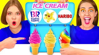 Mystery Ice Cream Challenge  Edible Battle by Fun Challenge [upl. by Hogarth]