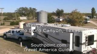 West Rim RV Park  Featured RV Park at Canyon Texas [upl. by Viridi]