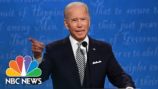 Will You Shut Up Man Biden Blasts Trump For Interrupting  NBC News [upl. by Elyak922]