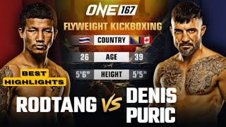 RODTANG JITMUANGON VS DENNIS PURIC RODTANG THE HIGHEST PAID MUAI THAI FIGHTER BEST HIGHLIGHTS [upl. by Orme]