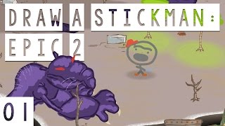 Draw a Stickman EPIC 2 Gameplay  01  Grab Your Pencil  Lets Play [upl. by Ettennek]