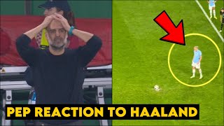 🤯Pep Guardiola’s Crazy Reaction to Haaland Penalty miss Against Sporting CP [upl. by Bellanca913]