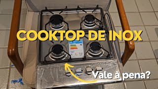 COOKTOP DE INOX 4 BOCAS PHILCO PCT04i [upl. by Anahsek]