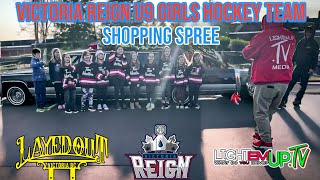 Victoria Reign U9 Girls Hockey Team Shopping spree for The LayedOut CC Toy Drive lightemuptv [upl. by Suhpoelc926]