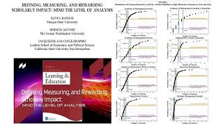 Using journals impact factors severely over and underestimates researchers scholarly impact [upl. by Jamal291]